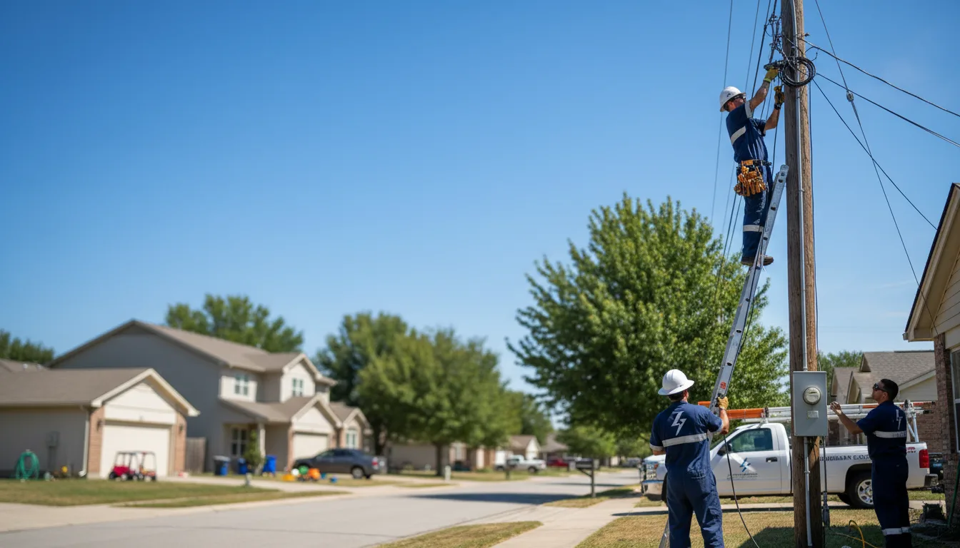 Residential electrician providing installation services in Fowlerville, MI